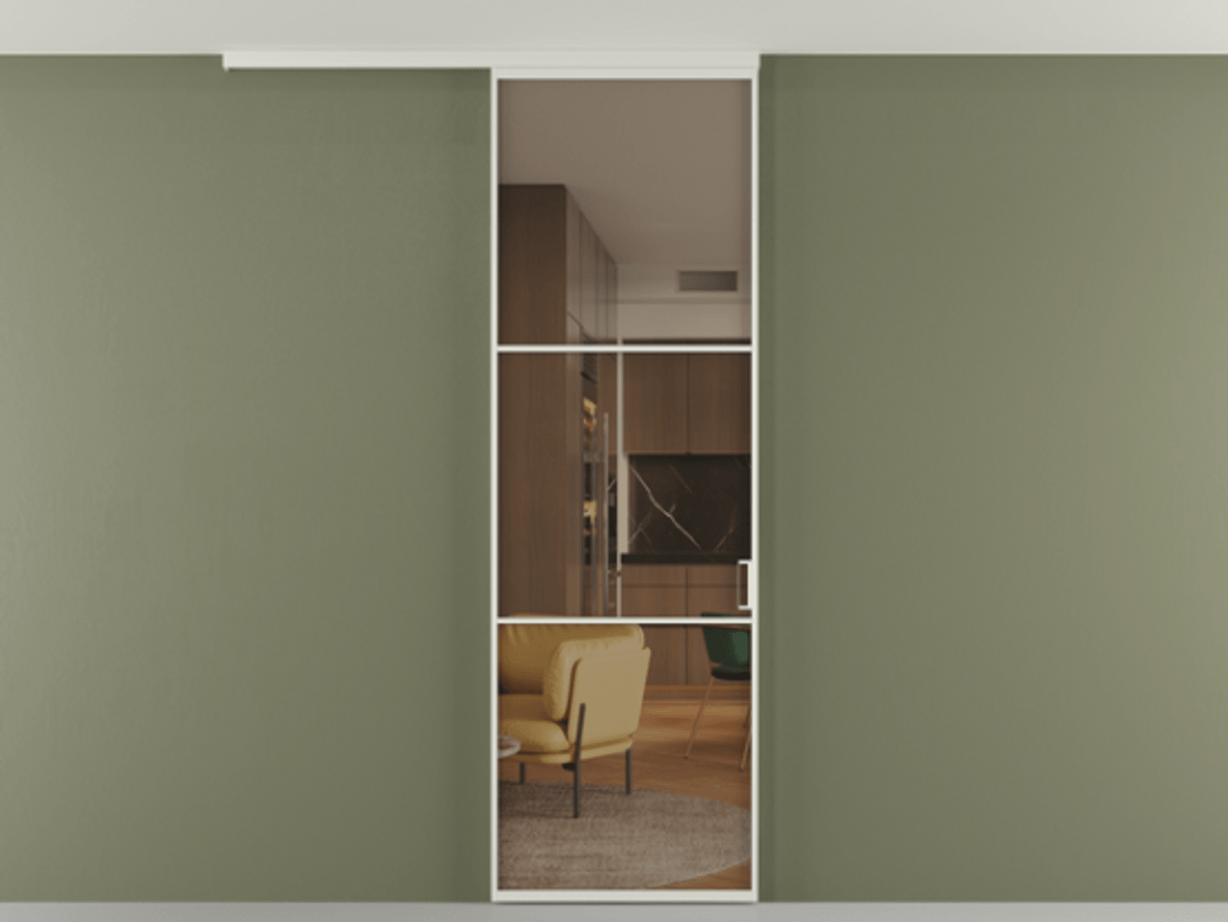 Перегородка Formato вдоль стены на потолок одностворчатая АЛПР 040.03 Алюминий Белый Прозрачное бронзовое стекло, триплекс, 6 мм. Скрытый короб БЕЛ Цена 106340 ₽ 1. Полотно 2 шт. (800/2100 мм)
2. Комплект установки раздвижной системы
3. Базовый комплект фурнитуры
4.Ручка RONDO
. Фабрика дверей Волховец 8 (800) 551 43 19 Перегородка Formato вдоль стены на потолок одностворчатая АЛПР 040.03 Алюминий Белый Прозрачное бронзовое стекло, триплекс, 6 мм Цена 106340 ₽ | Volhovec