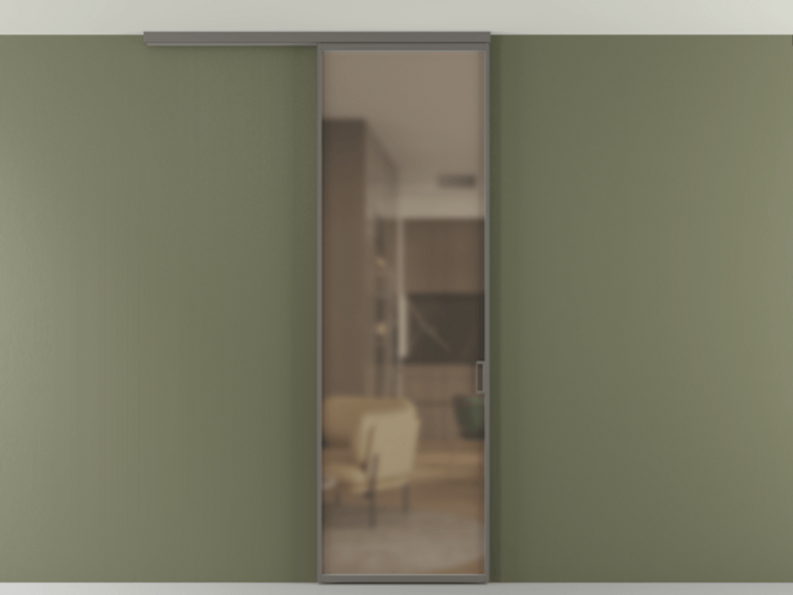 Перегородка Формато вдоль стены на потолок 1 створка АЛПР 040.01 Алюминий классический серый Сатинированное бронзовое стекло, триплекс. Цена 92403 ₽ 1. Полотно 2 шт. (800/2100 мм)
2. Комплект установки раздвижной системы
3. Базовый комплект фурнитуры
4.Ручка Рондо. Фабрика дверей Волховец 8 (800) 551 43 19 Перегородка Формато вдоль стены на потолок 1 створка АЛПР 040.01 Алюминий классический серый Сатинированное бронзовое стекло, триплекс Цена 92403 ₽ | Volhovec