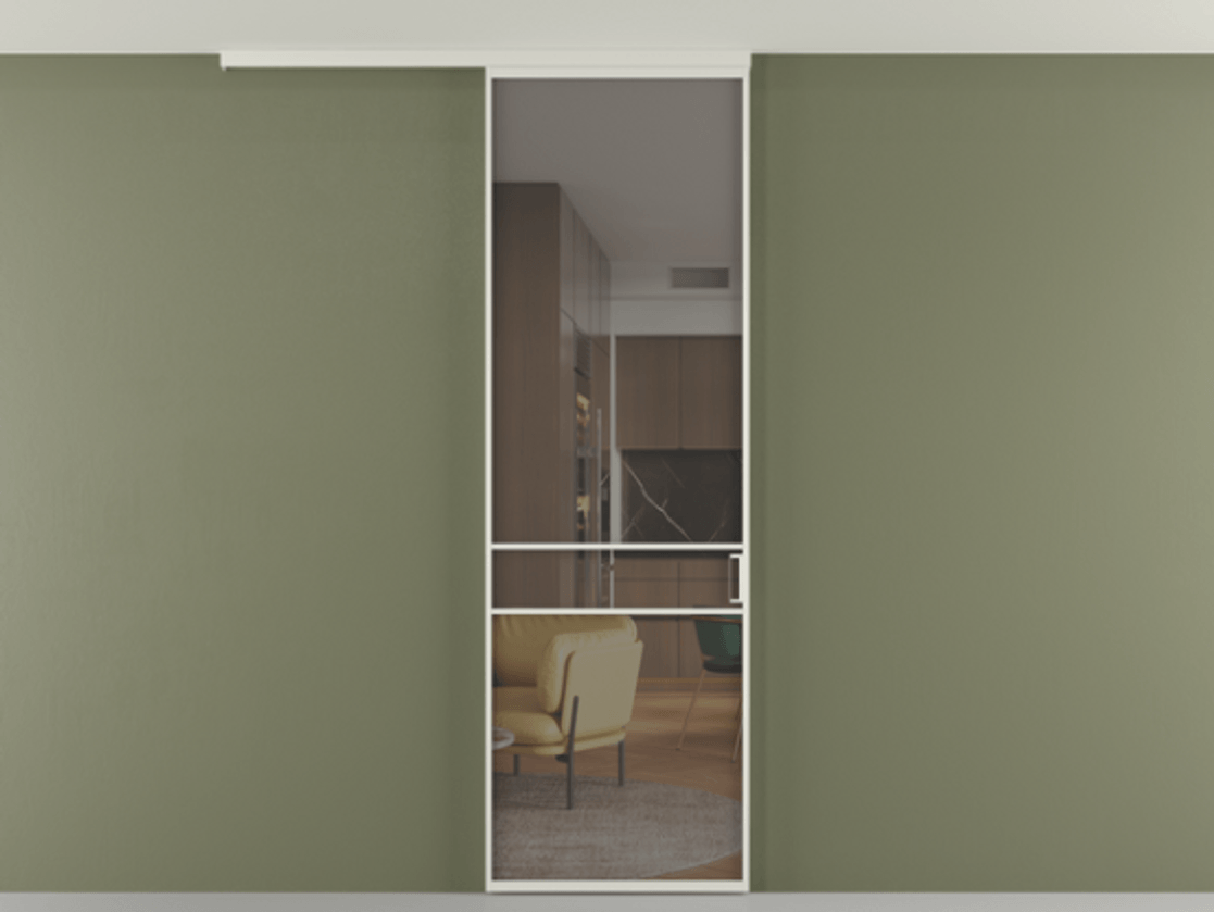 Перегородка Formato вдоль стены на потолок одностворчатая АЛПР 040.02 Алюминий Белый Прозрачное серое стекло, триплекс, 6 мм. Скрытый короб БЕЛ Цена 21587020 so'm 1. Полотно 2 шт. (800/2100 мм)
2. Комплект установки раздвижной системы
3. Базовый комплект фурнитуры
4.Ручка RONDO
. Фабрика дверей Волховец 8 (800) 551 43 19 Перегородка Formato вдоль стены на потолок одностворчатая АЛПР 040.02 Алюминий Белый Прозрачное серое стекло, триплекс, 6 мм Цена 21587020 so'm | Volhovec