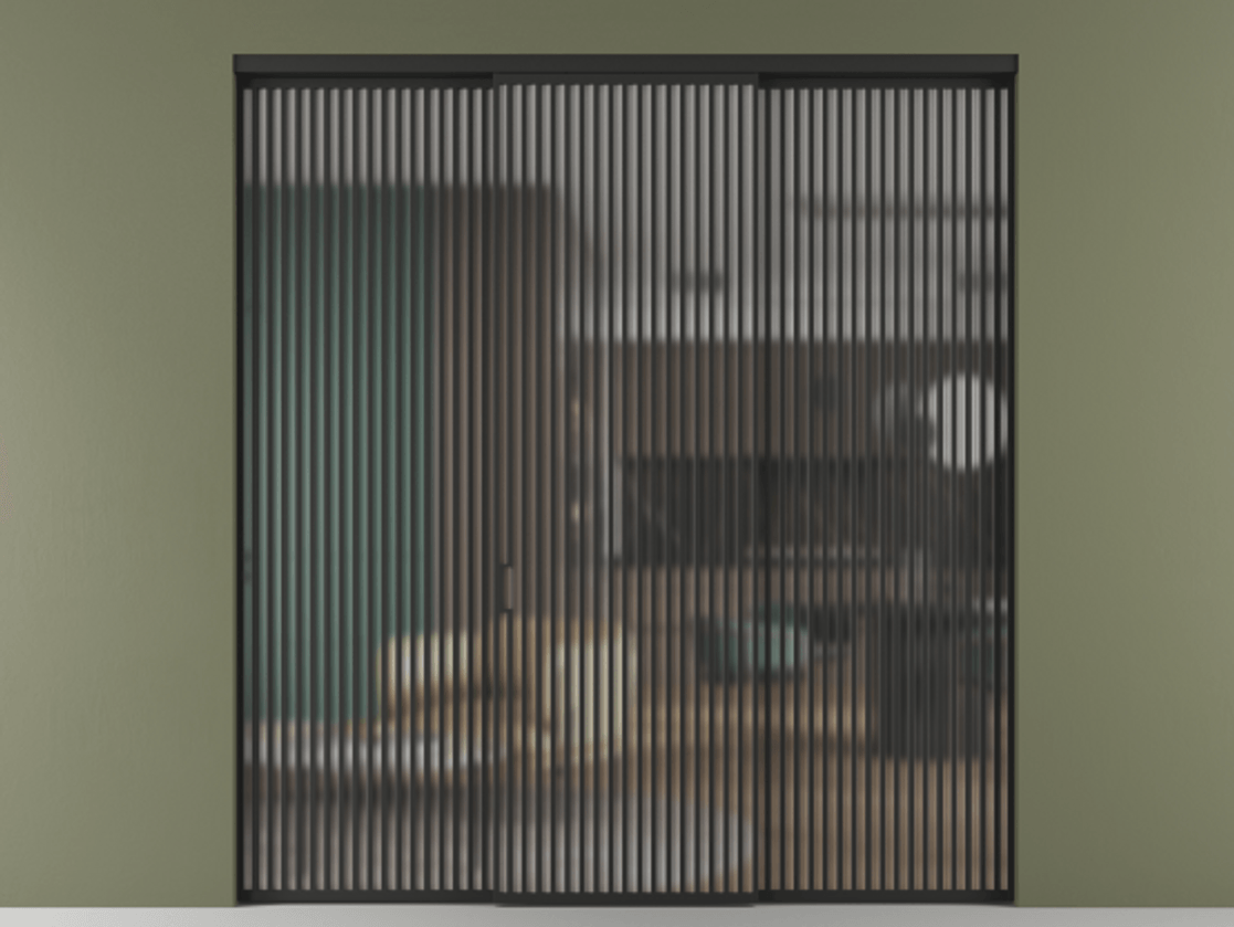 Перегородка Formato внутри проёма трёхстворчатая АЛПР 040.06 Алюминий Черный Сатинированное стекло "Matelux Crystal Vision", калёное, матовое, каленое 6 мм. Скрытый короб ЧЕР Цена 585500 ₽ 1. Полотно 3 шт. (800/2100 мм)
2. Комплект установки раздвижной системы
3. Базовый комплект фурнитуры
4.Ручка RONDO. Фабрика дверей Волховец 8 (800) 551 43 19 Перегородка Formato внутри проёма трёхстворчатая АЛПР 040.06 Алюминий Черный Сатинированное стекло "Matelux Crystal Vision", калёное, матовое, каленое 6 мм Цена 585500 ₽ | Volhovec