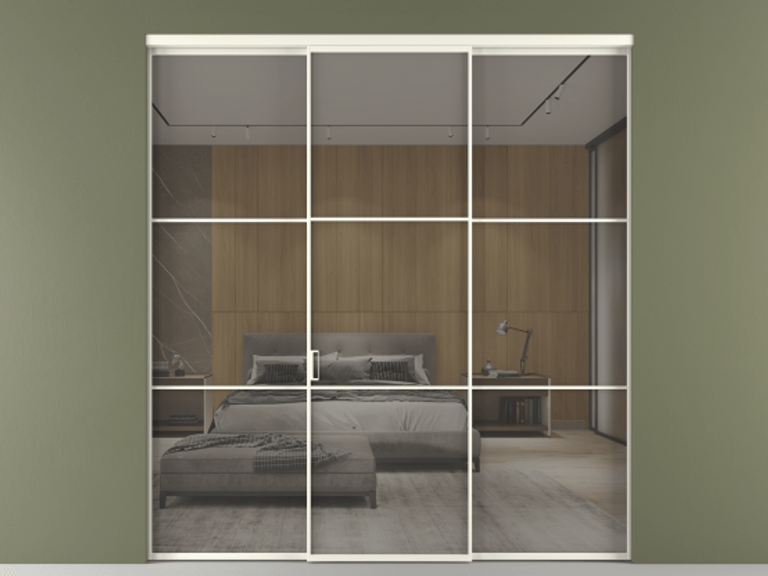 Перегородка Формато внутри проёма 3 створки АЛПР 040.03 Алюминий жемчужный Рефлективное серое стекло "Стопсол", калёное. Цена 317600 ₽ 1. Полотно 3 шт. (800/2100 мм)
2. Комплект установки раздвижной системы
3. Базовый комплект фурнитуры
4.Ручка Рондо. Фабрика дверей Волховец 8 (800) 551 43 19 Перегородка Формато внутри проёма 3 створки АЛПР 040.03 Алюминий жемчужный Рефлективное серое стекло "Стопсол", калёное Цена 317600 ₽ | Volhovec