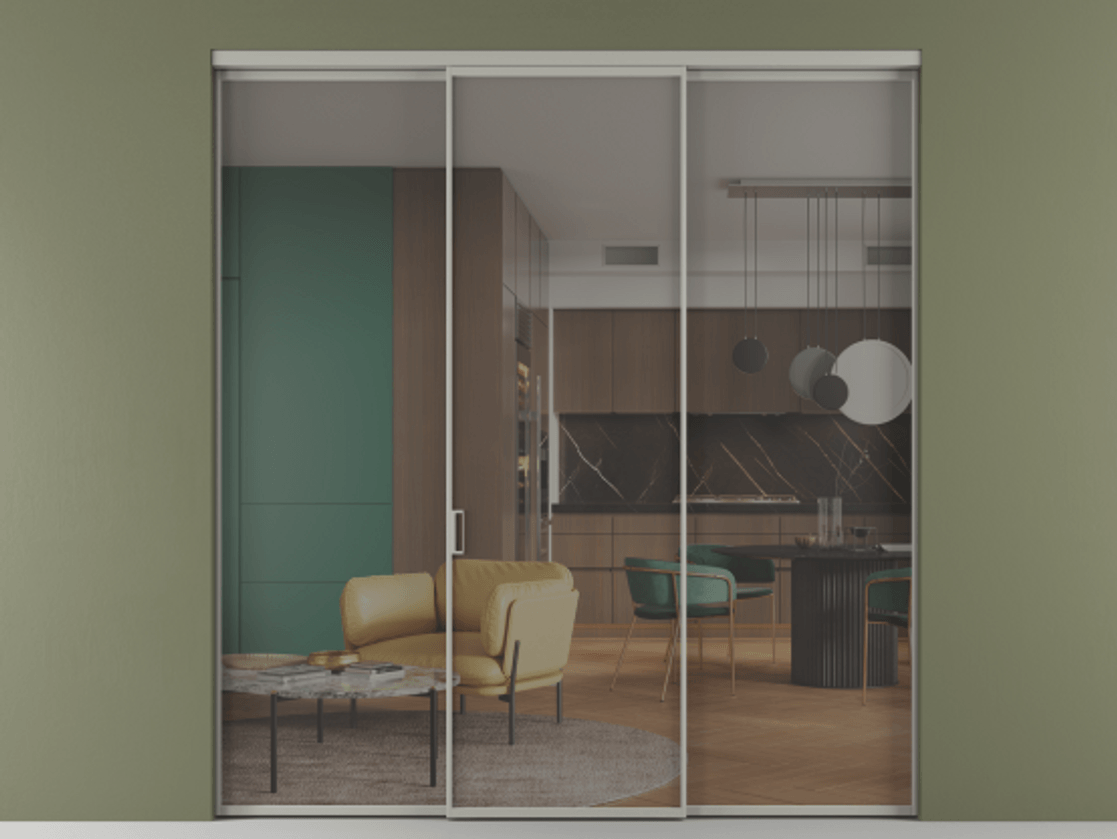 Перегородка Формато внутри проёма 3 створки АЛПР 040.01 Алюминий нейтральный серый Прозрачное серое стекло, триплекс. Цена 225125 ₽ 1. Полотно 3 шт. (800/2100 мм)
2. Комплект установки раздвижной системы
3. Базовый комплект фурнитуры
4.Ручка Рондо. Фабрика дверей Волховец 8 (800) 551 43 19 Перегородка Формато внутри проёма 3 створки АЛПР 040.01 Алюминий нейтральный серый Прозрачное серое стекло, триплекс Цена 225125 ₽ | Volhovec