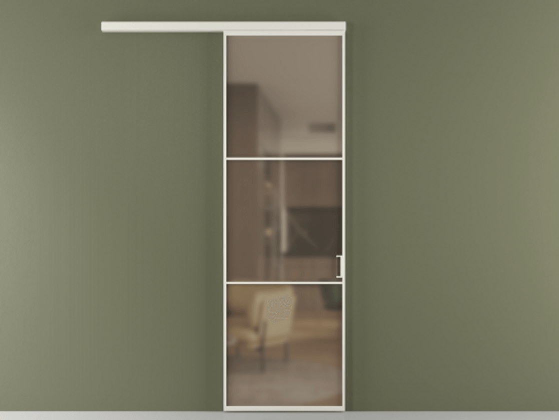 Перегородка Formato вдоль стены одностворчатая АЛПР 040.03 Алюминий Белый Сатинированное бронзовое стекло, триплекс, 6 мм. Скрытый короб БЕЛ Цена 109500 ₽ 1. Полотно (800/2100 мм)
2. Комплект установки раздвижной системы
3. Базовый комплект фурнитуры
4.Ручка RONDO
. Фабрика дверей Волховец 8 (800) 551 43 19  Перегородка Formato вдоль стены одностворчатая АЛПР 040.03 Алюминий Белый Сатинированное бронзовое стекло, триплекс, 6 мм Цена 109500 ₽  | Volhovec