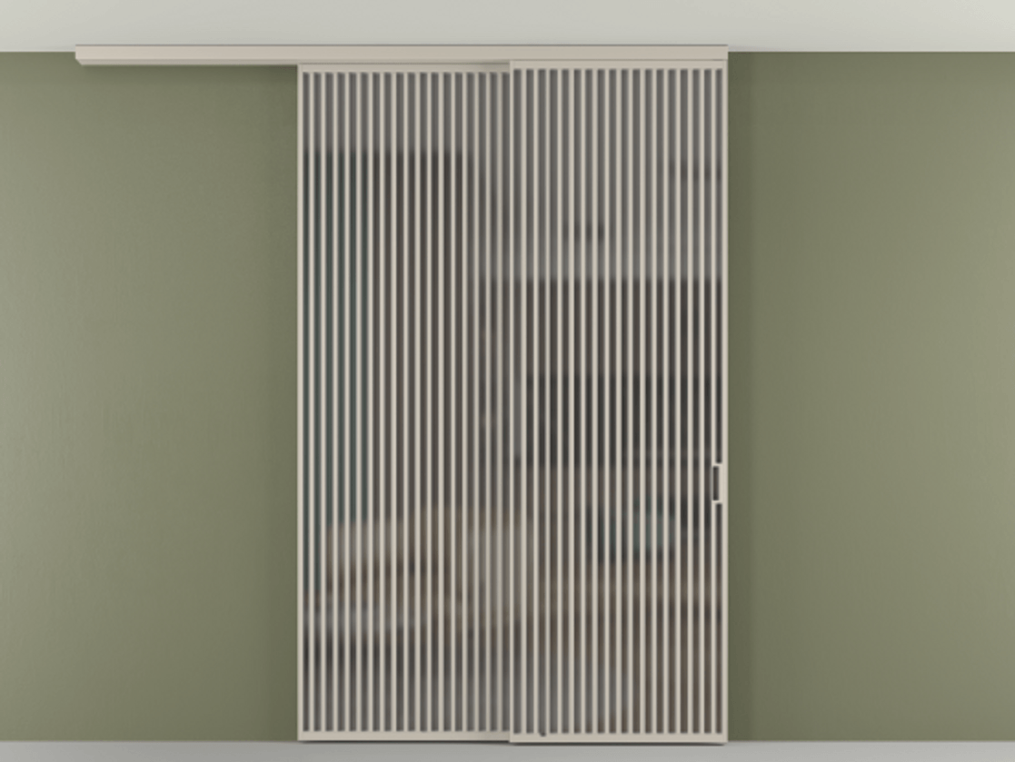 Перегородка Формато вдоль стены на потолок 2 створки с синхронным механизмом АЛПР 040.06 Алюминий светло-бежевый Сатинированное серое стекло, триплекс. Цена 450456 ₽ 1. Полотно 2 шт. (800/2100 мм)
2. Комплект установки раздвижной системы
3. Базовый комплект фурнитуры
4.Ручка Рондо. Фабрика дверей Волховец 8 (800) 551 43 19 Перегородка Формато вдоль стены на потолок 2 створки с синхронным механизмом АЛПР 040.06 Алюминий светло-бежевый Сатинированное серое стекло, триплекс Цена 450456 ₽ | Volhovec