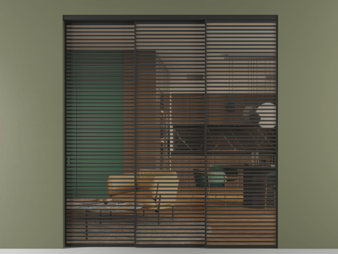 Перегородка Formato внутри проёма телескопик синхро 2 АЛПР 040.07 Алюминий Черный Прозрачное бронзовое стекло, триплекс. Скрытый короб ЧЕР Цена 552520 ₽ 1. Полотно 3 шт. (800/2100 мм)
2. Комплект установки раздвижной системы
3. Базовый комплект фурнитуры
4. Комплект фурнитуры телескопик синхро-2
5.Ручка RONDO
. Фабрика дверей Волховец 8 (800) 551 43 19 Перегородка Formato внутри проёма телескопик синхро 2 АЛПР 040.07 Алюминий Черный Прозрачное бронзовое стекло, триплекс Цена 552520 ₽ | Volhovec