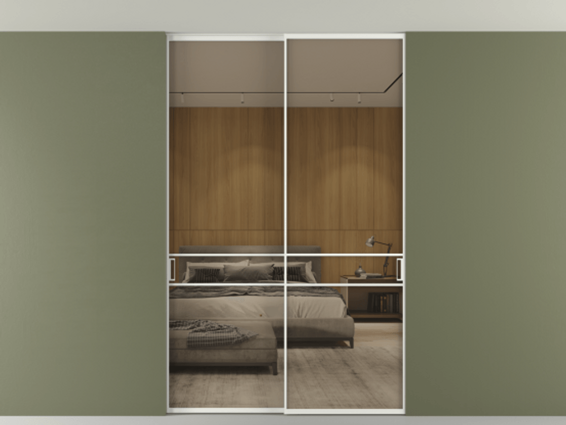 Перегородка Formato внутри проёма скрытое крепление в потолок 2 створки АЛПР 040.02 Алюминий светло-серый Рефлективное бронзовое стекло "Стопсол", калёное. Цена 305520 ₽ 1. Полотно 2 шт. (800/2100 мм)
2. Комплект установки раздвижной системы
3. Базовый комплект фурнитуры
4. Ручка RONDO. Фабрика дверей Волховец 8 (800) 551 43 19 Перегородка Formato внутри проёма скрытое крепление в потолок 2 створки АЛПР 040.02 Алюминий светло-серый Рефлективное бронзовое стекло "Стопсол", калёное Цена 305520 ₽ | Volhovec