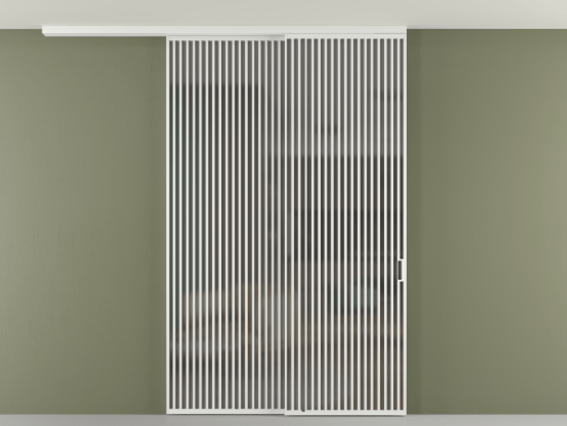 Перегородка Формато вдоль стены на потолок 2 створки с синхронным механизмом АЛПР 040.06 Алюминий белоснежный Сатинированное серое стекло, триплекс. Цена 450456 ₽ 1. Полотно 2 шт. (800/2100 мм)
2. Комплект установки раздвижной системы
3. Базовый комплект фурнитуры
4.Ручка Рондо. Фабрика дверей Волховец 8 (800) 551 43 19 Перегородка Формато вдоль стены на потолок 2 створки с синхронным механизмом АЛПР 040.06 Алюминий белоснежный Сатинированное серое стекло, триплекс Цена 450456 ₽ | Volhovec