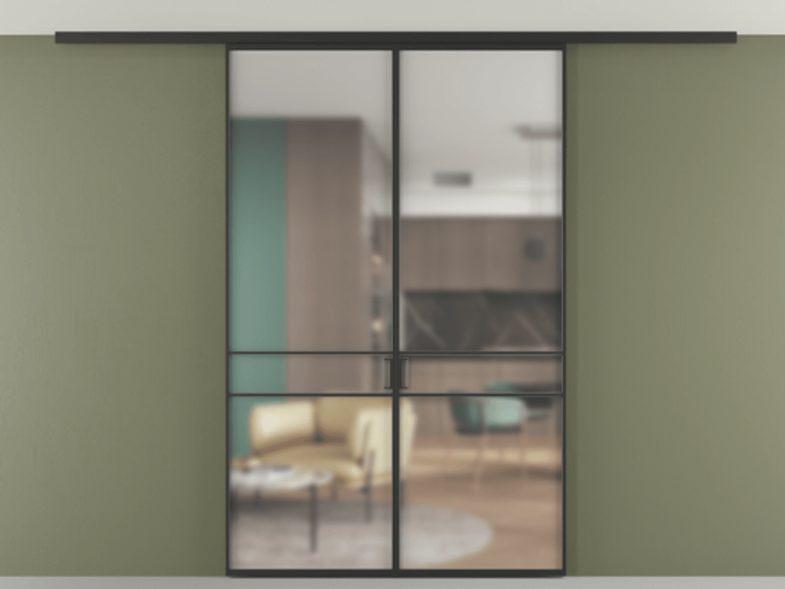 Перегородка Formato вдоль стены на потолок двустворчатая АЛПР 040.02 Алюминий Черный Сатинированное стекло "Matelux Crystal Vision", калёное, 6 мм, матовое, каленое 6 мм. Скрытый короб ЧЕР Цена 222280 ₽ 1. Полотно 2 шт.  (800/2100 мм)
2. Комплект установки раздвижной системы
3. Базовый комплект фурнитуры
4.Ручка RONDO
. Фабрика дверей Волховец 8 (800) 551 43 19  Перегородка Formato вдоль стены на потолок двустворчатая АЛПР 040.02 Алюминий Черный Сатинированное стекло "Matelux Crystal Vision", калёное, 6 мм, матовое, каленое 6 мм Цена 222280 ₽ | Volhovec