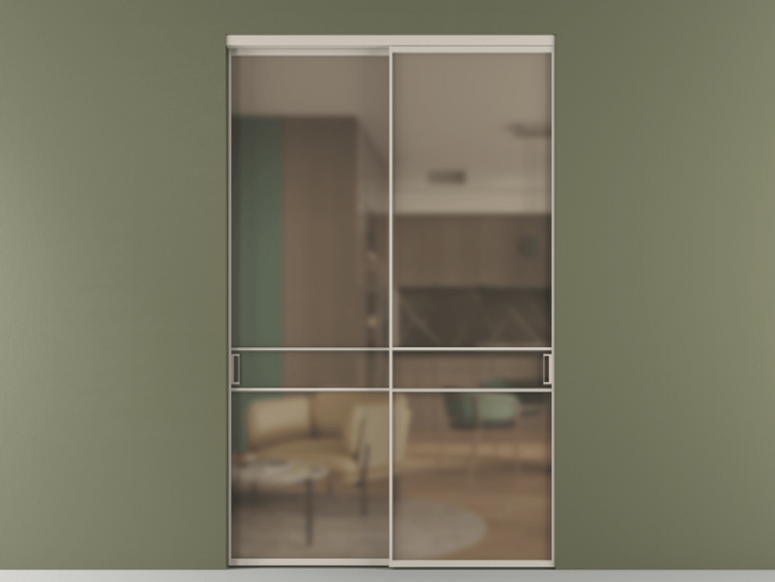 Перегородка Formato внутри проёма 2 створки АЛПР 040.02 Алюминий светло-бежевый Сатинированное бронзовое стекло, триплекс. Цена 462300 ₽ 1. Полотно 2 шт. (800/2100 мм)
2. Комплект установки раздвижной системы
3. Базовый комплект фурнитуры
4.Ручка RONDO. Фабрика дверей Волховец 8 (800) 551 43 19 Перегородка Formato внутри проёма 2 створки АЛПР 040.02 Алюминий светло-бежевый Сатинированное бронзовое стекло, триплекс Цена 462300 ₽ | Volhovec