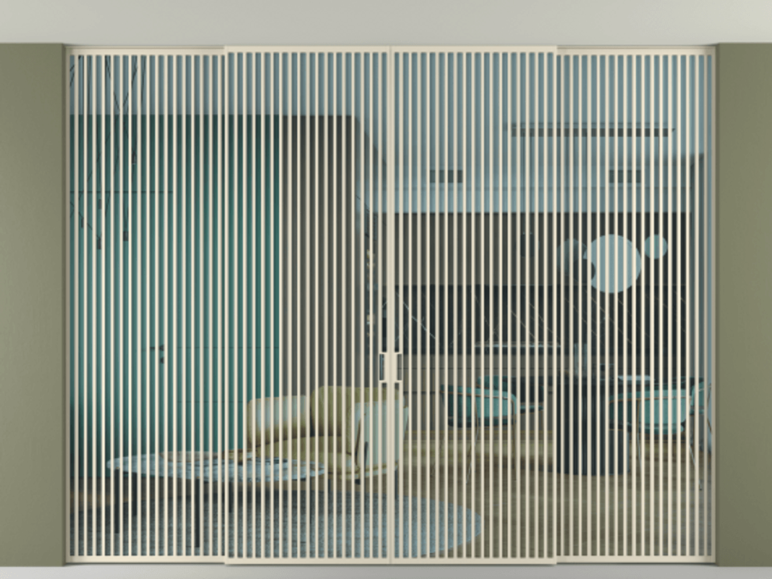 Дверь межкомнатная New Перегородка Formato внутри проёма четырёхстворчатая со скрытым креплением в потолок АЛПР 040.06 Алюминий бежево-серый Прозрачное голубое стекло, триплекс, 6мм Цена 803200 1. Полотно 4 шт. (800/2100 мм)
2. Комплект установки раздвижной системы
3. Базовый комплект фурнитуры
4.Ручка RONDO. Фабрика дверей Волховец 8 (800) 551 43 19 Межкомнатная дверь New Перегородка Formato внутри проёма четырёхстворчатая со скрытым креплением в потолок АЛПР 040.06 Алюминий бежево-серый Прозрачное голубое стекло, триплекс, 6мм Цена 803200 | Volhovec