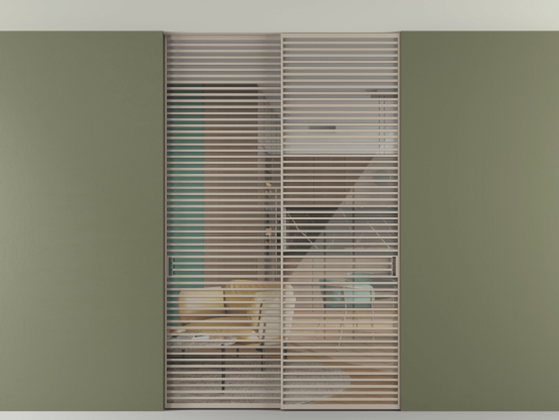 Перегородка Формато внутри проёма скрытое крепление в потолок 2 створки АЛПР 040.07 Алюминий бисквитный Рефлективное прозрачное стекло "Стопсол", калёное. Цена 521120 ₽ 1. Полотно 2 шт. (800/2100 мм)
2. Комплект установки раздвижной системы
3. Базовый комплект фурнитуры
4. Ручка RONDO. Фабрика дверей Волховец 8 (800) 551 43 19 Перегородка Формато внутри проёма скрытое крепление в потолок 2 створки АЛПР 040.07 Алюминий бисквитный Рефлективное прозрачное стекло "Стопсол", калёное Цена 521120 ₽ | Volhovec