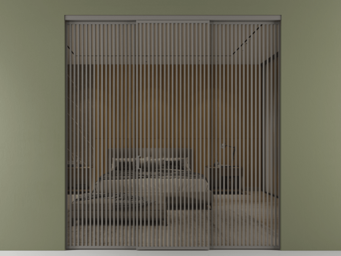 Перегородка Формато внутри проёма 3 створки АЛПР 040.06 Алюминий классический серый Рефлективное бронзовое стекло "Стопсол", калёное. Цена 611600 ₽ 1. Полотно 3 шт. (800/2100 мм)
2. Комплект установки раздвижной системы
3. Базовый комплект фурнитуры
4.Ручка Рондо. Фабрика дверей Волховец 8 (800) 551 43 19 Перегородка Формато внутри проёма 3 створки АЛПР 040.06 Алюминий классический серый Рефлективное бронзовое стекло "Стопсол", калёное Цена 611600 ₽ | Volhovec