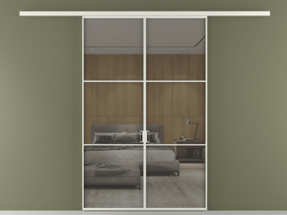 Перегородка Formato вдоль стены 2 створки АЛПР 040.03 Алюминий серый Рефлективное серое стекло "Stopsol", калёное. Цена 249000 ₽ 1. Полотно 2 шт. (800/2100 мм)
2. Комплект установки раздвижной системы
3. Базовый комплект фурнитуры
4.Ручка RONDO
. Фабрика дверей Волховец 8 (800) 551 43 19 Перегородка Formato вдоль стены 2 створки АЛПР 040.03 Алюминий серый Рефлективное серое стекло "Stopsol", калёное Цена 249000 ₽ | Volhovec