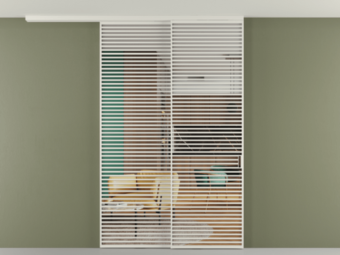 Перегородка Formato вдоль стены на потолок 2 створки с синхронным механизмом АЛПР 040.07 Алюминий Белый Прозрачное стекло "Crystal Vision", калёное. Скрытый короб БЕЛ Цена 3489080 AMD 1. Полотно 2 шт. (800/2100 мм)
2. Комплект установки раздвижной системы
3. Базовый комплект фурнитуры
4.Ручка RONDO
. Фабрика дверей Волховец 8 (800) 551 43 19 Перегородка Formato вдоль стены на потолок 2 створки с синхронным механизмом АЛПР 040.07 Алюминий Белый Прозрачное стекло "Crystal Vision", калёное Цена 3489080 AMD | Volhovec