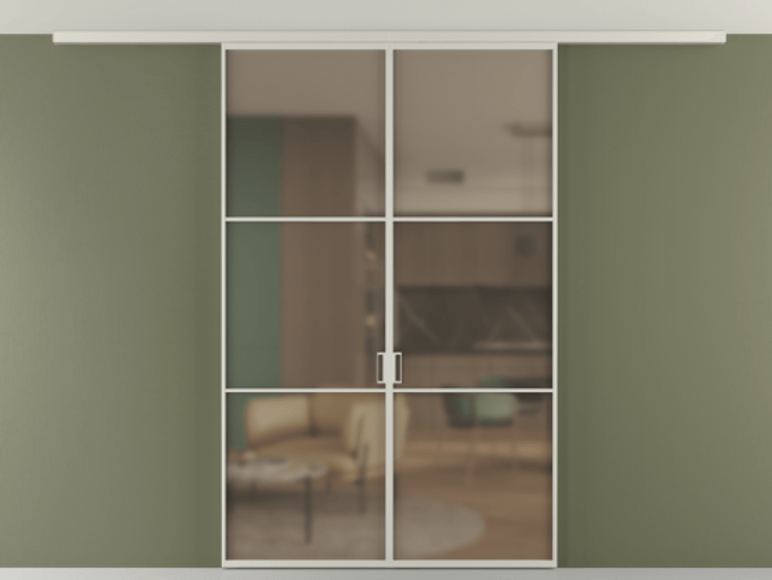 Перегородка Формато вдоль стены на потолок 2 створки АЛПР 040.03 Алюминий тёплый серый Сатинированное бронзовое стекло, триплекс. Цена 186615 ₽ 1. Полотно 2 шт. (800/2100 мм)
2. Комплект установки раздвижной системы
3. Базовый комплект фурнитуры
4.Ручка Рондо. Фабрика дверей Волховец 8 (800) 551 43 19 Перегородка Формато вдоль стены на потолок 2 створки АЛПР 040.03 Алюминий тёплый серый Сатинированное бронзовое стекло, триплекс Цена 186615 ₽ | Volhovec