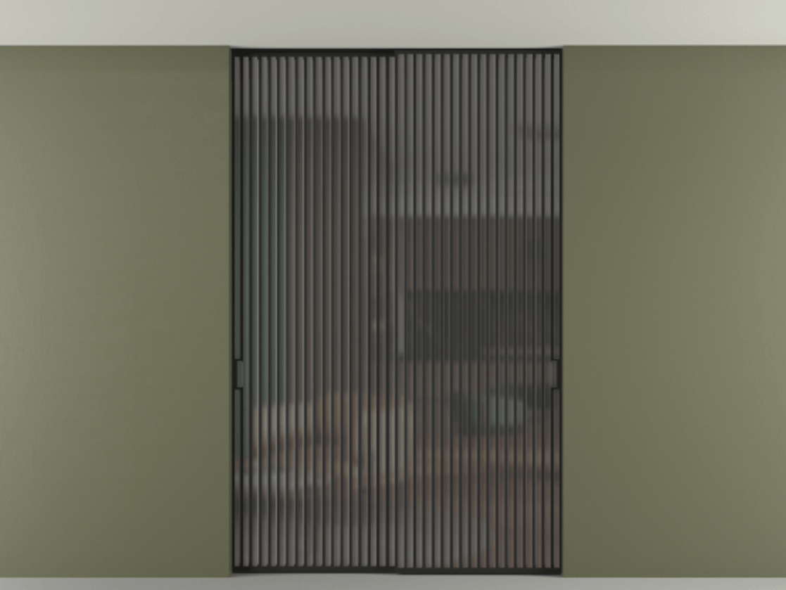 Перегородка Formato внутри проёма двустворчатая со скрытым креплением в потолок АЛПР 040.06 Алюминий Черный Сатинированное серое стекло, триплекс. Скрытый короб ЧЕР Цена 486860 ₽ 1. Полотно 2 шт. (800/2100 мм)
2. Комплект установки раздвижной системы
3. Базовый комплект фурнитуры
4. Ручка RONDO. Фабрика дверей Волховец 8 (800) 551 43 19 Перегородка Formato внутри проёма двустворчатая со скрытым креплением в потолок АЛПР 040.06 Алюминий Черный Сатинированное серое стекло, триплекс Цена 486860 ₽ | Volhovec