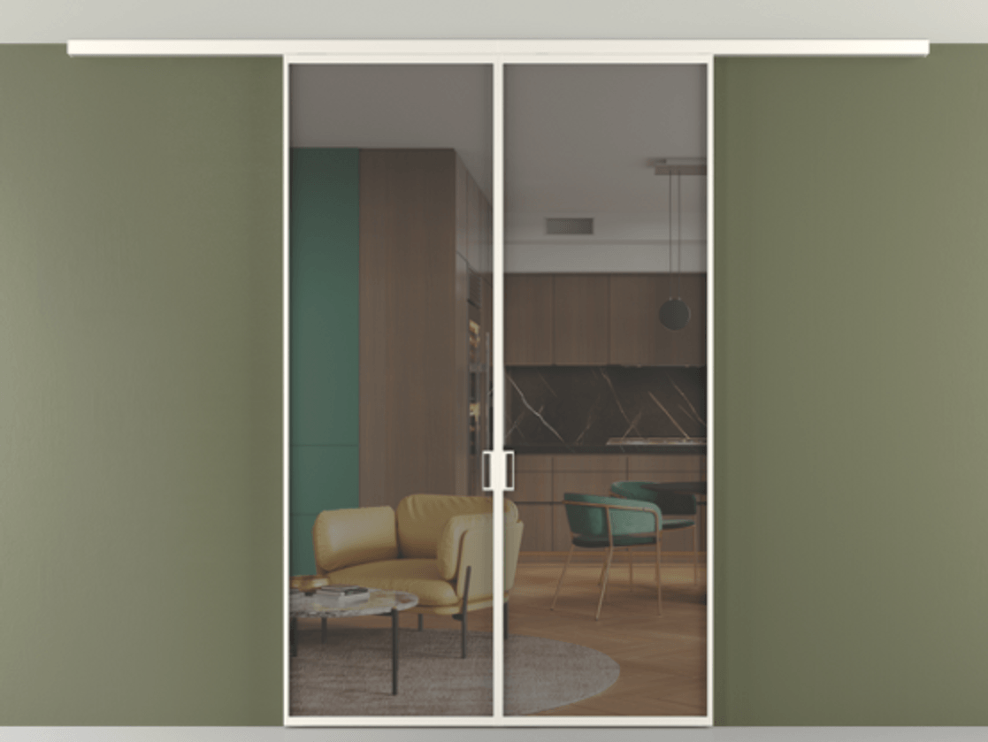 Перегородка Формато вдоль стены на потолок 2 створки АЛПР 040.01 Алюминий пудровый белый Прозрачное серое стекло, триплекс. Цена 177705 ₽ 1. Полотно 2 шт. (800/2100 мм)
2. Комплект установки раздвижной системы
3. Базовый комплект фурнитуры
4.Ручка Рондо. Фабрика дверей Волховец 8 (800) 551 43 19 Перегородка Формато вдоль стены на потолок 2 створки АЛПР 040.01 Алюминий пудровый белый Прозрачное серое стекло, триплекс Цена 177705 ₽ | Volhovec