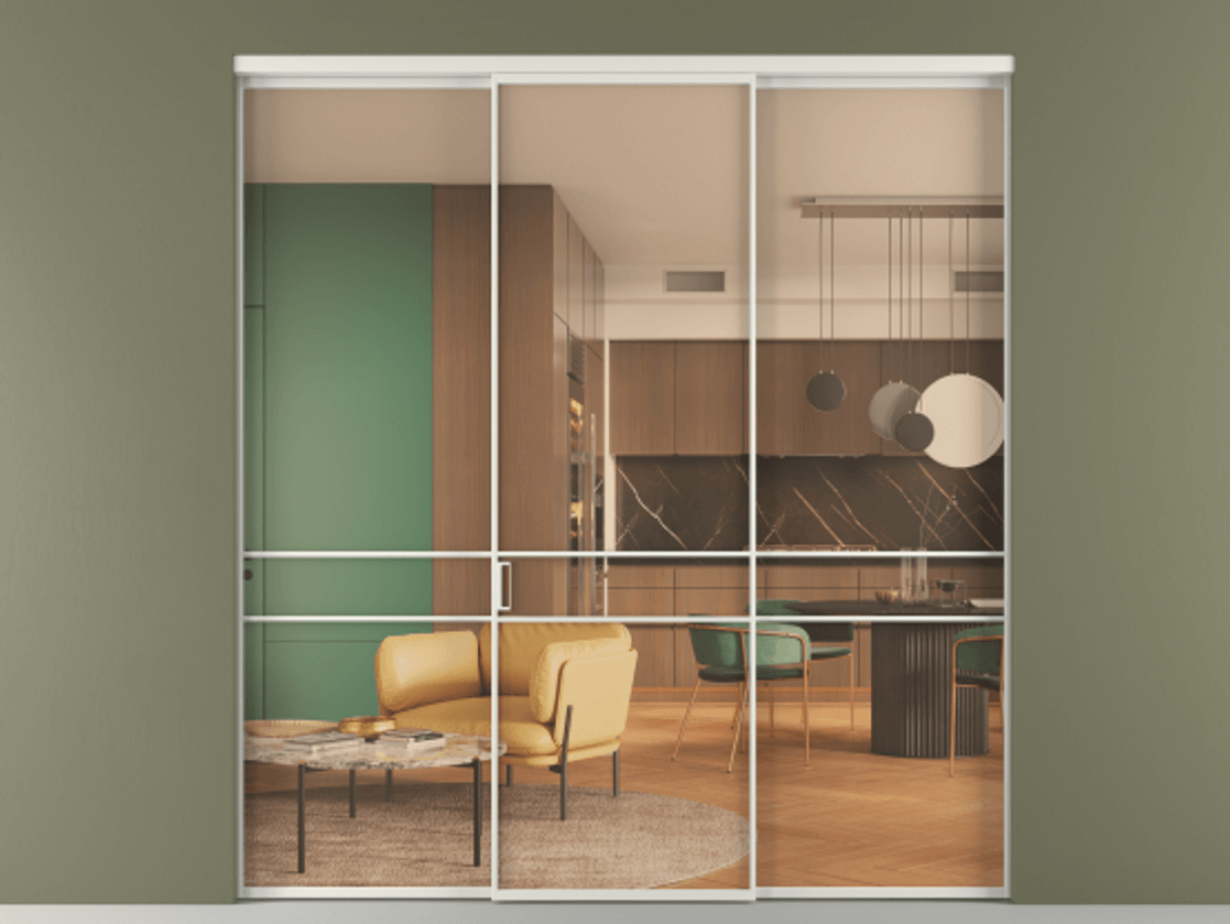 Перегородка Formato внутри проёма 3 створки АЛПР 040.02 Алюминий серый Прозрачное оранжевое стекло, триплекс. Цена 237275 ₽ 1. Полотно 3 шт. (800/2100 мм)
2. Комплект установки раздвижной системы
3. Базовый комплект фурнитуры
4.Ручка RONDO. Фабрика дверей Волховец 8 (800) 551 43 19 Перегородка Formato внутри проёма 3 створки АЛПР 040.02 Алюминий серый Прозрачное оранжевое стекло, триплекс Цена 237275 ₽ | Volhovec