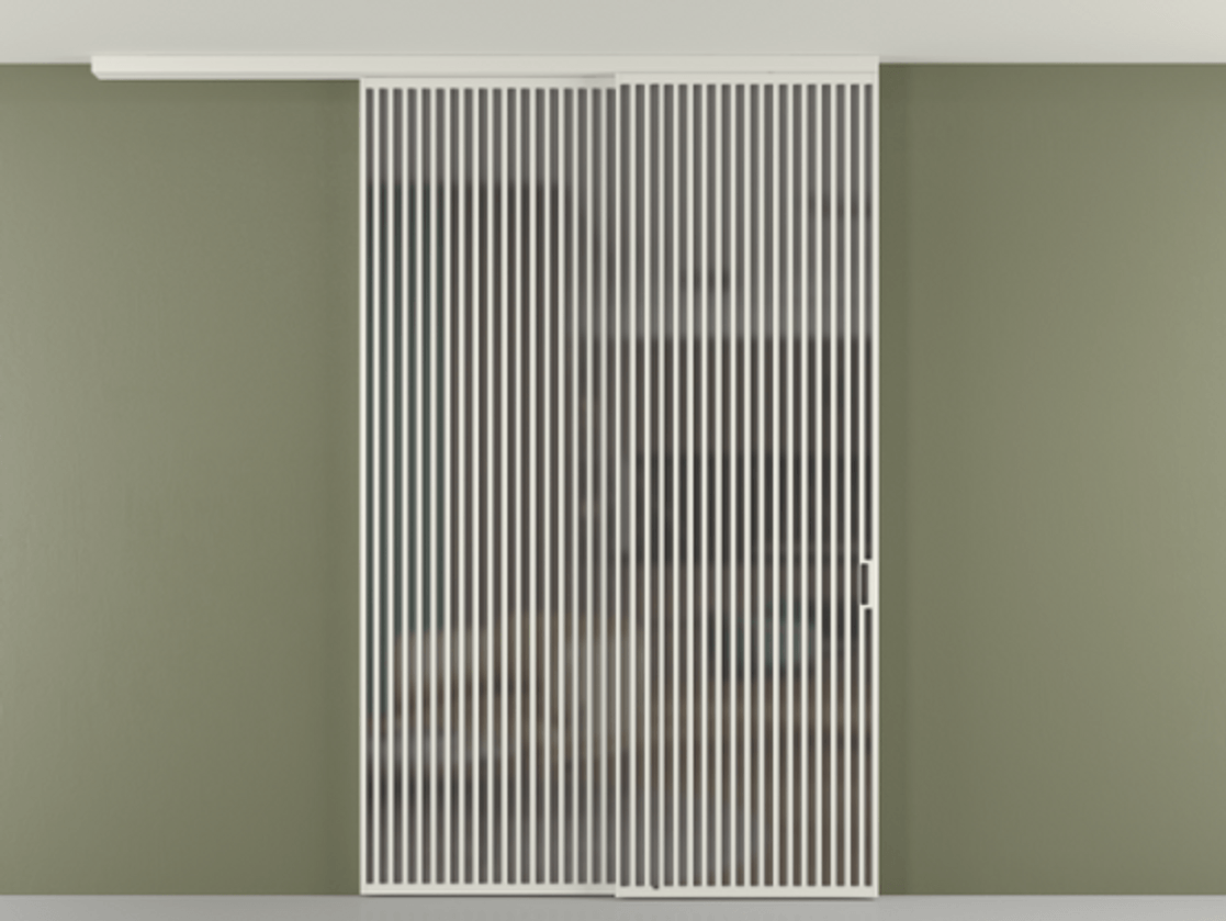 Перегородка Formato вдоль стены на потолок 2 створки с синхронным механизмом АЛПР 040.06 Алюминий Белый Сатинированное серое стекло, триплекс. Скрытый короб БЕЛ Цена 471730 ₽ 1. Полотно 2 шт. (800/2100 мм)
2. Комплект установки раздвижной системы
3. Базовый комплект фурнитуры
4.Ручка RONDO
. Фабрика дверей Волховец 8 (800) 551 43 19 Перегородка Formato вдоль стены на потолок 2 створки с синхронным механизмом АЛПР 040.06 Алюминий Белый Сатинированное серое стекло, триплекс Цена 471730 ₽ | Volhovec