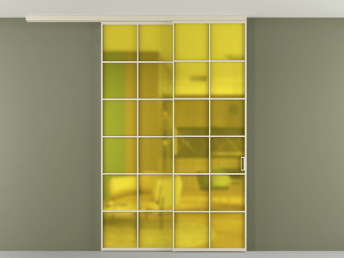 Перегородка Formato вдоль стены на потолок 2 створки с синхронным механизмом АЛПР 040.05 Алюминий бежево-серый Сатинированное жёлтое стекло, триплекс. Цена 328180 ₽ 1. Полотно 2 шт. (800/2100 мм)
2. Комплект установки раздвижной системы
3. Базовый комплект фурнитуры
4.Ручка RONDO
. Фабрика дверей Волховец 8 (800) 551 43 19 Перегородка Formato вдоль стены на потолок 2 створки с синхронным механизмом АЛПР 040.05 Алюминий бежево-серый Сатинированное жёлтое стекло, триплекс Цена 328180 ₽ | Volhovec