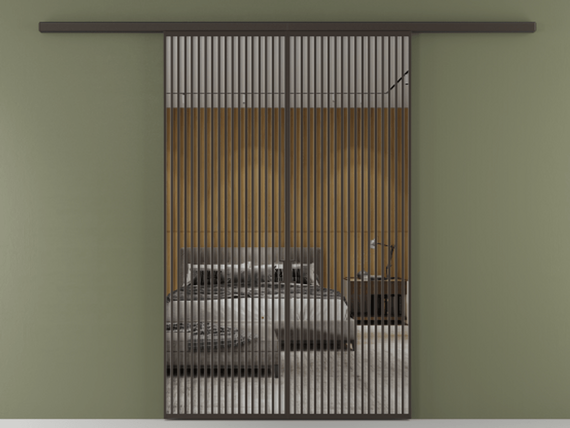 Перегородка Formato вдоль стены 2 створки АЛПР 040.06 Алюминий антрацит Двустороннее зеркало, триплекс , триплекс 6 мм. Цена 429000 ₽ 1. Полотно 2 шт. (800/2100 мм)
2. Комплект установки раздвижной системы
3. Базовый комплект фурнитуры
4.Ручка RONDO
. Фабрика дверей Волховец 8 (800) 551 43 19 Перегородка Formato вдоль стены 2 створки АЛПР 040.06 Алюминий антрацит Двустороннее зеркало, триплекс , триплекс 6 мм Цена 429000 ₽ | Volhovec