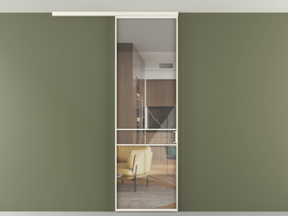 Перегородка Формато вдоль стены на потолок 1 створка АЛПР 040.02 Алюминий жемчужный Рефлективное прозрачное стекло "Стопсол", калёное. Цена 107388 ₽ 1. Полотно 2 шт. (800/2100 мм)
2. Комплект установки раздвижной системы
3. Базовый комплект фурнитуры
4.Ручка Рондо. Фабрика дверей Волховец 8 (800) 551 43 19 Перегородка Формато вдоль стены на потолок 1 створка АЛПР 040.02 Алюминий жемчужный Рефлективное прозрачное стекло "Стопсол", калёное Цена 107388 ₽ | Volhovec