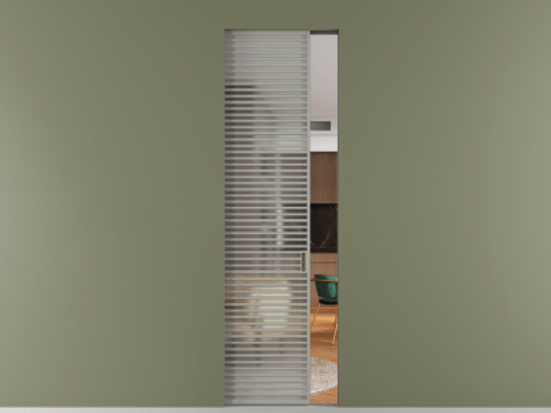 Перегородка Формато скрытый пенал 1 створка АЛПР 040.07 Алюминий нейтральный серый Сатинированное стекло "Мателюкс Кристал Вижн", калёное, матовое, каленое 6 мм. Цена 240180 ₽ . Фабрика дверей Волховец 8 (800) 551 43 19 Перегородка Формато скрытый пенал 1 створка АЛПР 040.07 Алюминий нейтральный серый Сатинированное стекло "Мателюкс Кристал Вижн", калёное, матовое, каленое 6 мм Цена 240180 ₽ | Volhovec