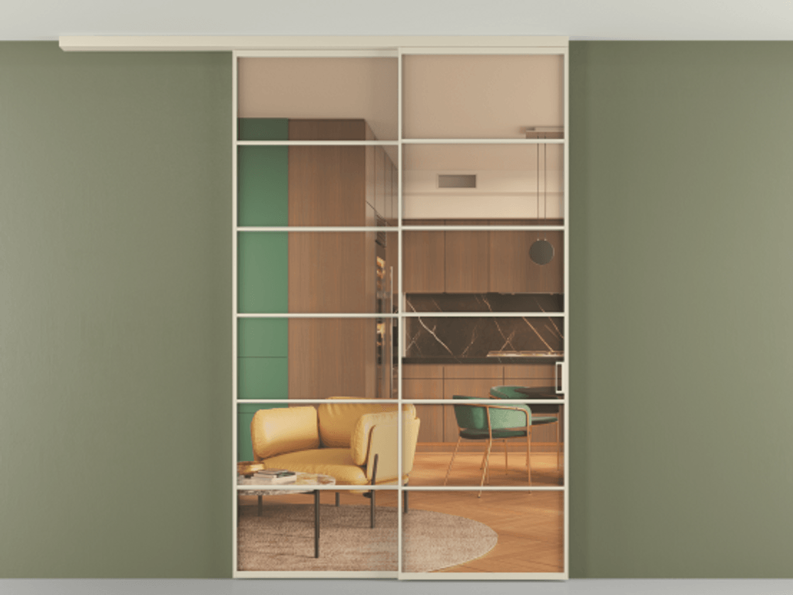 Перегородка Formato вдоль стены на потолок 2 створки с синхронным механизмом АЛПР 040.04 Алюминий бежево-серый Прозрачное оранжевое стекло, триплекс. Цена 291704 ₽ 1. Полотно 2 шт. (800/2100 мм)
2. Комплект установки раздвижной системы
3. Базовый комплект фурнитуры
4.Ручка RONDO
. Фабрика дверей Волховец 8 (800) 551 43 19 Перегородка Formato вдоль стены на потолок 2 створки с синхронным механизмом АЛПР 040.04 Алюминий бежево-серый Прозрачное оранжевое стекло, триплекс Цена 291704 ₽ | Volhovec