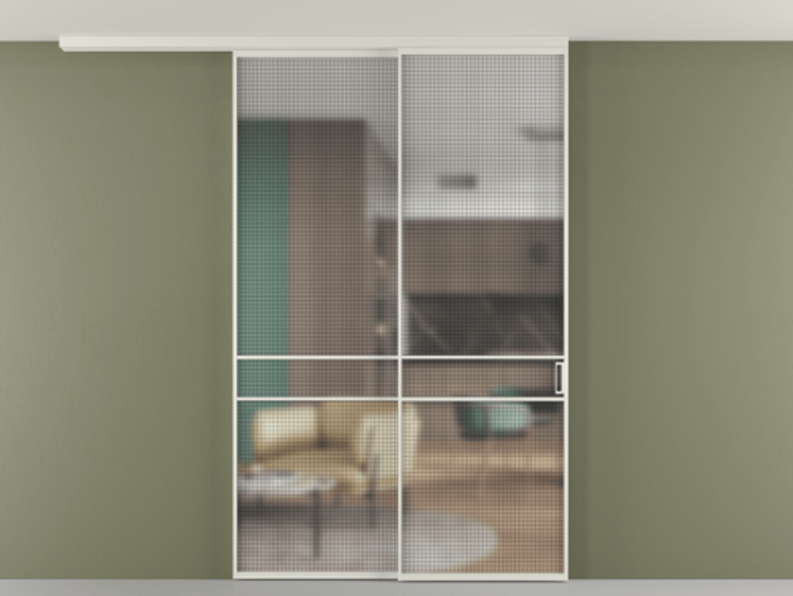 Перегородка Formato вдоль стены на потолок телескопик синхро 2 АЛПР 040.02 Алюминий Белый Декоративное стекло с сеткой "Mesh silver", триплекс, 6 мм. Скрытый короб БЕЛ Цена 59921540 so'm 1. Полотно 2 шт. (800/2100 мм)
2. Комплект установки раздвижной системы
3. Базовый комплект фурнитуры
4.Ручка RONDO
. Фабрика дверей Волховец 8 (800) 551 43 19 Перегородка Formato вдоль стены на потолок телескопик синхро 2 АЛПР 040.02 Алюминий Белый Декоративное стекло с сеткой "Mesh silver", триплекс, 6 мм Цена 59921540 so'm | Volhovec