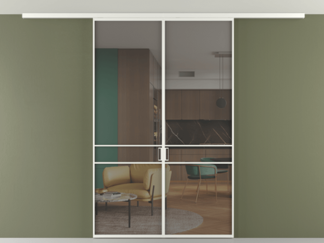 Перегородка Формато вдоль стены на потолок 2 створки АЛПР 040.02 Алюминий светло-серый Прозрачное серое стекло, триплекс. Цена 186615 ₽ 1. Полотно 2 шт. (800/2100 мм)
2. Комплект установки раздвижной системы
3. Базовый комплект фурнитуры
4.Ручка Рондо. Фабрика дверей Волховец 8 (800) 551 43 19 Перегородка Формато вдоль стены на потолок 2 створки АЛПР 040.02 Алюминий светло-серый Прозрачное серое стекло, триплекс Цена 186615 ₽ | Volhovec