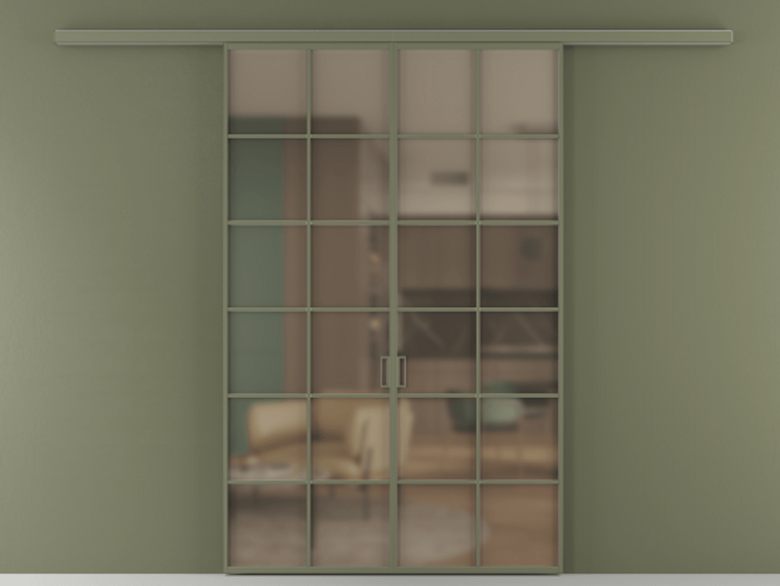 Перегородка Formato вдоль стены 2 створки АЛПР 040.05 Алюминий оливковый тёмный Сатинированное бронзовое стекло, триплекс. Цена 248600 ₽ 1. Полотно 2 шт. (800/2100 мм)
2. Комплект установки раздвижной системы
3. Базовый комплект фурнитуры
4.Ручка RONDO
. Фабрика дверей Волховец 8 (800) 551 43 19 Перегородка Formato вдоль стены 2 створки АЛПР 040.05 Алюминий оливковый тёмный Сатинированное бронзовое стекло, триплекс Цена 248600 ₽ | Volhovec