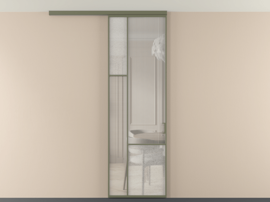 Перегородка Мозаик вдоль стены на потолок 1 створка АЛПР 041.13 Алюминий оливковый тёмный Рифлёное стекло "Дюна", триплекс, 6 мм + Фактурное стекло "Лёд", триплекс. Цена 143040 ₽ . Фабрика дверей Волховец 8 (800) 551 43 19 Перегородка Мозаик вдоль стены на потолок 1 створка АЛПР 041.13 Алюминий оливковый тёмный Рифлёное стекло "Дюна", триплекс, 6 мм + Фактурное стекло "Лёд", триплекс Цена 143040 ₽ | Volhovec