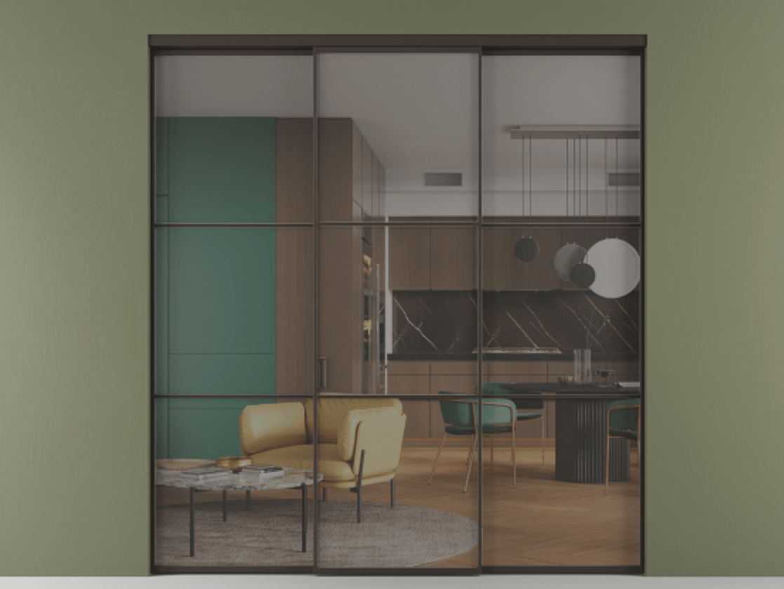 Перегородка Formato внутри проёма 3 створки АЛПР 040.03 Алюминий антрацит Прозрачное серое стекло, триплекс. Цена 237275 ₽ 1. Полотно 3 шт. (800/2100 мм)
2. Комплект установки раздвижной системы
3. Базовый комплект фурнитуры
4.Ручка RONDO. Фабрика дверей Волховец 8 (800) 551 43 19 Перегородка Formato внутри проёма 3 створки АЛПР 040.03 Алюминий антрацит Прозрачное серое стекло, триплекс Цена 237275 ₽ | Volhovec