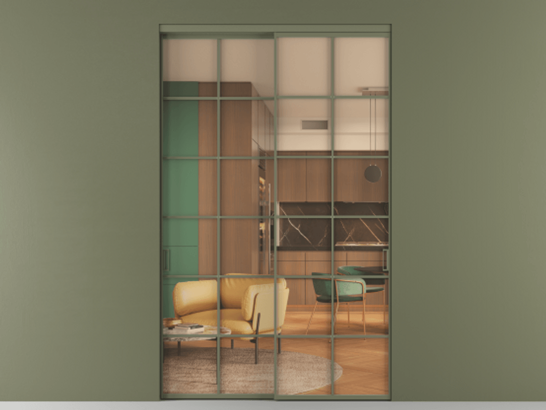 Перегородка Formato внутри проёма 2 створки АЛПР 040.05 Алюминий оливковый тёмный Прозрачное оранжевое стекло, триплекс. Цена 477900 ₽ 1. Полотно 2 шт. (800/2100 мм)
2. Комплект установки раздвижной системы
3. Базовый комплект фурнитуры
4.Ручка RONDO. Фабрика дверей Волховец 8 (800) 551 43 19 Перегородка Formato внутри проёма 2 створки АЛПР 040.05 Алюминий оливковый тёмный Прозрачное оранжевое стекло, триплекс Цена 477900 ₽ | Volhovec