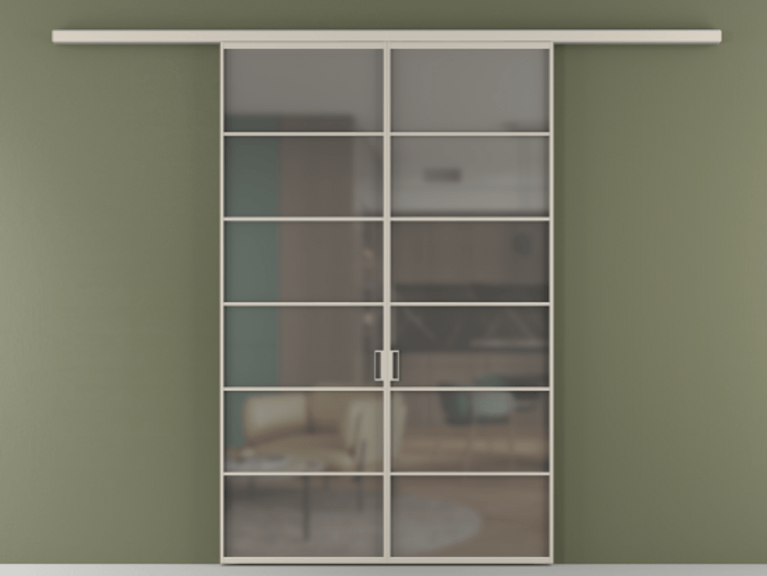 Перегородка Формато вдоль стены 2 створки АЛПР 040.04 Алюминий светло-бежевый Сатинированное серое стекло, триплекс. Цена 207150 ₽ 1. Полотно 2 шт. (800/2100 мм)
2. Комплект установки раздвижной системы
3. Базовый комплект фурнитуры
4.Ручка RONDO
. Фабрика дверей Волховец 8 (800) 551 43 19 Перегородка Формато вдоль стены 2 створки АЛПР 040.04 Алюминий светло-бежевый Сатинированное серое стекло, триплекс Цена 207150 ₽ | Volhovec