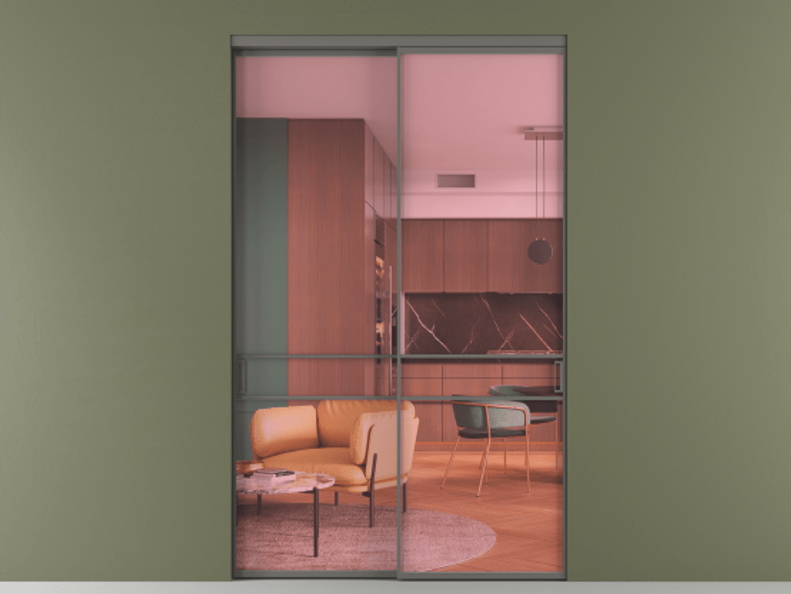 Перегородка Формато внутри проёма 2 створки АЛПР 040.02 Алюминий классический серый Прозрачное розовое стекло, триплекс. Цена 432260 ₽ 1. Полотно 2 шт. (800/2100 мм)
2. Комплект установки раздвижной системы
3. Базовый комплект фурнитуры
4.Ручка Рондо. Фабрика дверей Волховец 8 (800) 551 43 19 Перегородка Формато внутри проёма 2 створки АЛПР 040.02 Алюминий классический серый Прозрачное розовое стекло, триплекс Цена 432260 ₽ | Volhovec