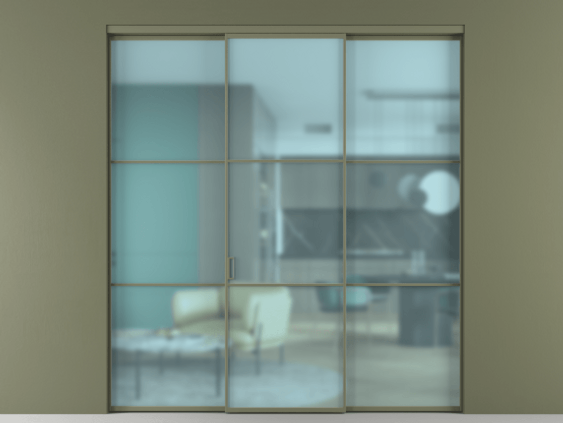 Перегородка Формато внутри проёма 3 створки АЛПР 040.03 Алюминий оливковый тёмный Сатинированное голубое стекло, триплекс. Цена 237275 ₽ 1. Полотно 3 шт. (800/2100 мм)
2. Комплект установки раздвижной системы
3. Базовый комплект фурнитуры
4.Ручка Рондо. Фабрика дверей Волховец 8 (800) 551 43 19 Перегородка Формато внутри проёма 3 створки АЛПР 040.03 Алюминий оливковый тёмный Сатинированное голубое стекло, триплекс Цена 237275 ₽ | Volhovec