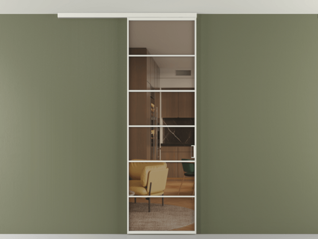 Перегородка Формато вдоль стены на потолок 1 створка АЛПР 040.04 Алюминий серый Прозрачное бронзовое стекло, триплекс. Цена 107852 ₽ 1. Полотно 2 шт. (800/2100 мм)
2. Комплект установки раздвижной системы
3. Базовый комплект фурнитуры
4.Ручка Рондо. Фабрика дверей Волховец 8 (800) 551 43 19 Перегородка Формато вдоль стены на потолок 1 створка АЛПР 040.04 Алюминий серый Прозрачное бронзовое стекло, триплекс Цена 107852 ₽ | Volhovec