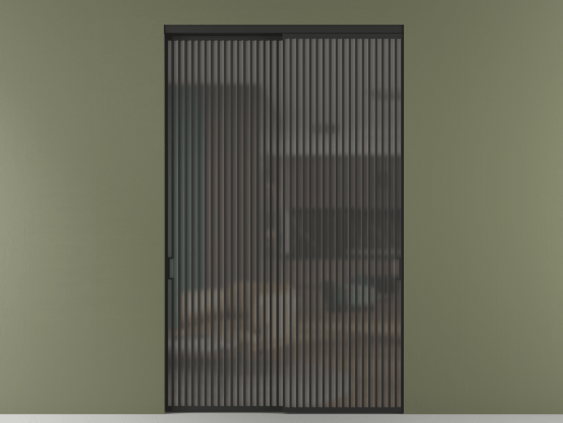 Перегородка Formato внутри проёма двустворчатая АЛПР 040.06 Алюминий Черный Сатинированное серое стекло, триплекс. Скрытый короб ЧЕР Цена 560880 ₽ 1. Полотно 2 шт. (800/2100 мм)
2. Комплект установки раздвижной системы
3. Базовый комплект фурнитуры
4.Ручка RONDO. Фабрика дверей Волховец 8 (800) 551 43 19 Перегородка Formato внутри проёма двустворчатая АЛПР 040.06 Алюминий Черный Сатинированное серое стекло, триплекс Цена 560880 ₽ | Volhovec