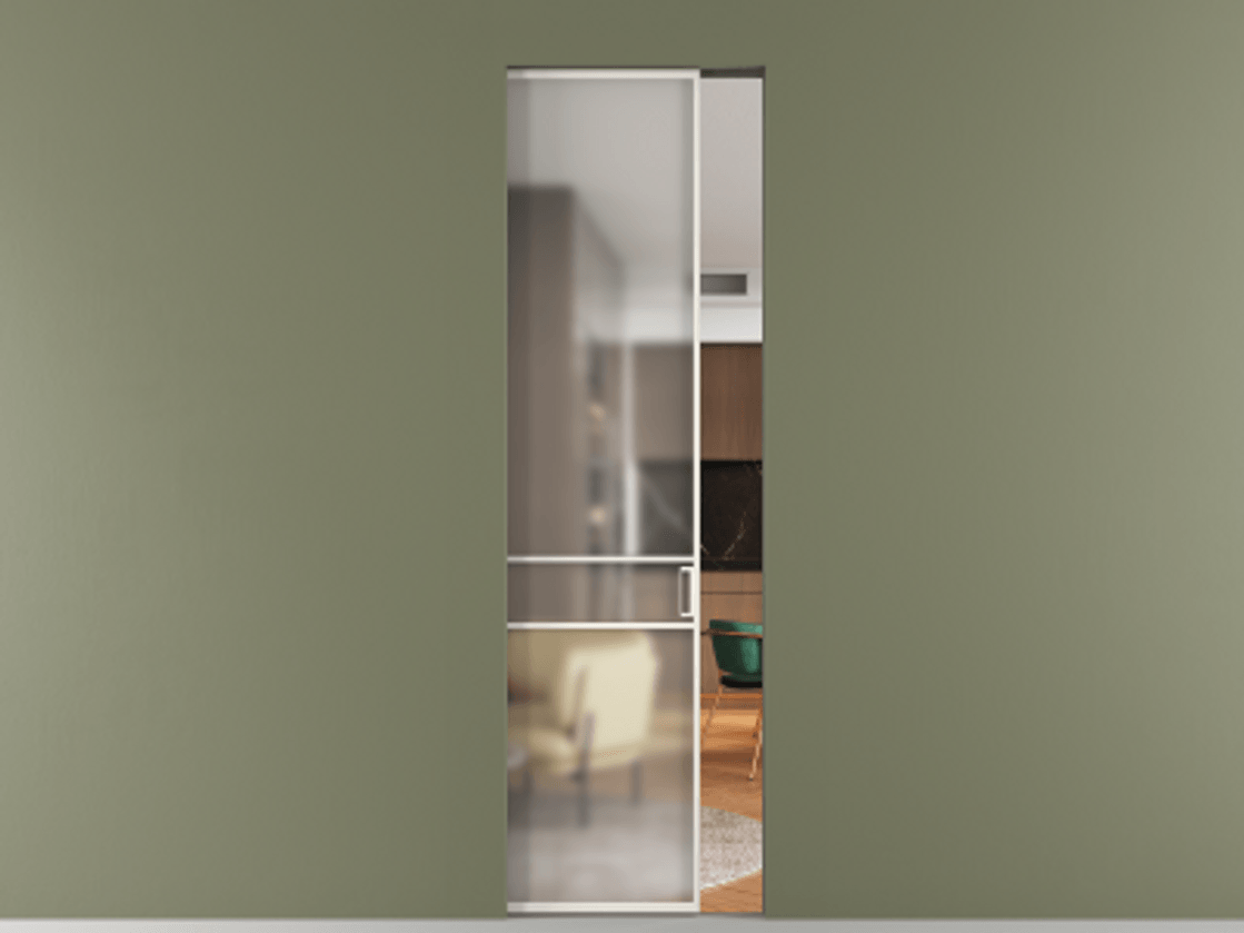 Перегородка Формато скрытый пенал 1 створка АЛПР 040.02 Алюминий пудровый белый Сатинированное стекло "Мателюкс Кристал Вижн", калёное, матовое, каленое 6 мм. Цена 161780 ₽ . Фабрика дверей Волховец 8 (800) 551 43 19 Перегородка Формато скрытый пенал 1 створка АЛПР 040.02 Алюминий пудровый белый Сатинированное стекло "Мателюкс Кристал Вижн", калёное, матовое, каленое 6 мм Цена 161780 ₽ | Volhovec