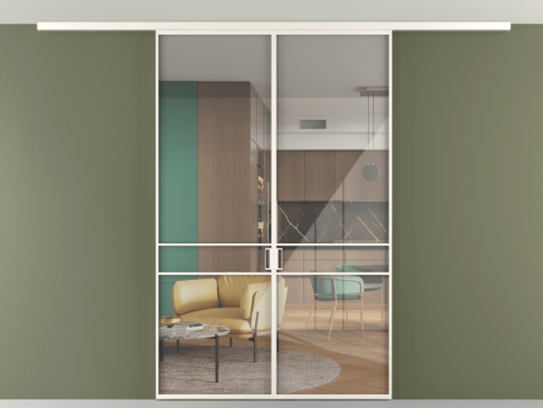 Перегородка Формато вдоль стены на потолок 2 створки АЛПР 040.02 Алюминий пудровый белый Рефлективное прозрачное стекло "Стопсол", калёное. Цена 243920 ₽ 1. Полотно 2 шт. (800/2100 мм)
2. Комплект установки раздвижной системы
3. Базовый комплект фурнитуры
4.Ручка Рондо. Фабрика дверей Волховец 8 (800) 551 43 19 Перегородка Формато вдоль стены на потолок 2 створки АЛПР 040.02 Алюминий пудровый белый Рефлективное прозрачное стекло "Стопсол", калёное Цена 243920 ₽ | Volhovec