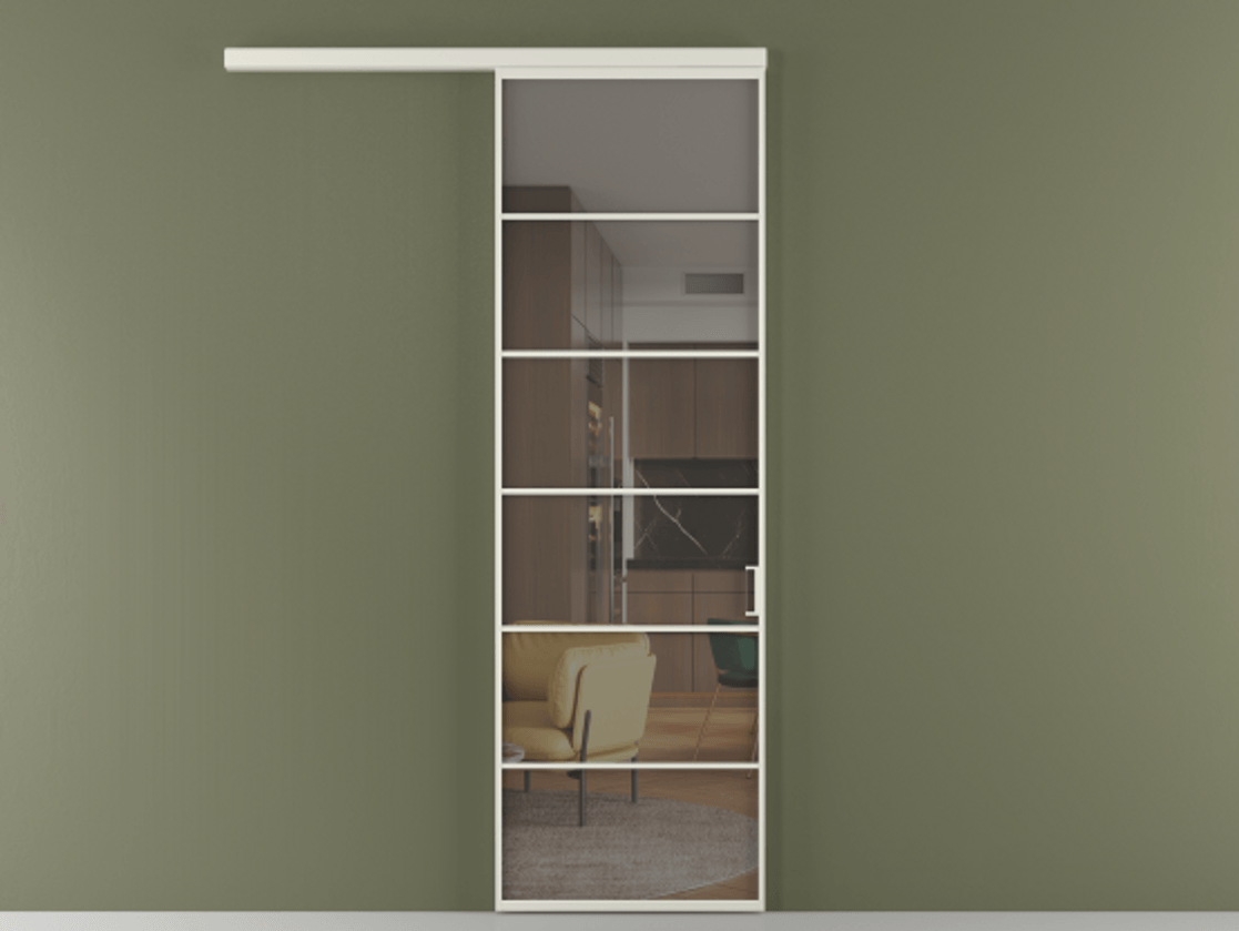 Перегородка Formato вдоль стены одностворчатая АЛПР 040.04 Алюминий Белый Прозрачное серое стекло, триплекс. Скрытый короб БЕЛ Цена 123600 ₽ 1. Полотно (800/2100 мм)
2. Комплект установки раздвижной системы
3. Базовый комплект фурнитуры
4.Ручка RONDO
. Фабрика дверей Волховец 8 (800) 551 43 19 Перегородка Formato вдоль стены одностворчатая АЛПР 040.04 Алюминий Белый Прозрачное серое стекло, триплекс Цена 123600 ₽ | Volhovec