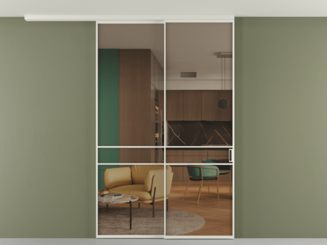 Перегородка Formato вдоль стены на потолок телескопик синхро 2 АЛПР 040.02 Алюминий Белый Прозрачное бронзовое стекло, триплекс. Скрытый короб БЕЛ Цена 264640 ₽ 1. Полотно 2 шт. (800/2100 мм)
2. Комплект установки раздвижной системы
3. Базовый комплект фурнитуры
4.Ручка RONDO
. Фабрика дверей Волховец 8 (800) 551 43 19 Перегородка Formato вдоль стены на потолок телескопик синхро 2 АЛПР 040.02 Алюминий Белый Прозрачное бронзовое стекло, триплекс Цена 264640 ₽ | Volhovec