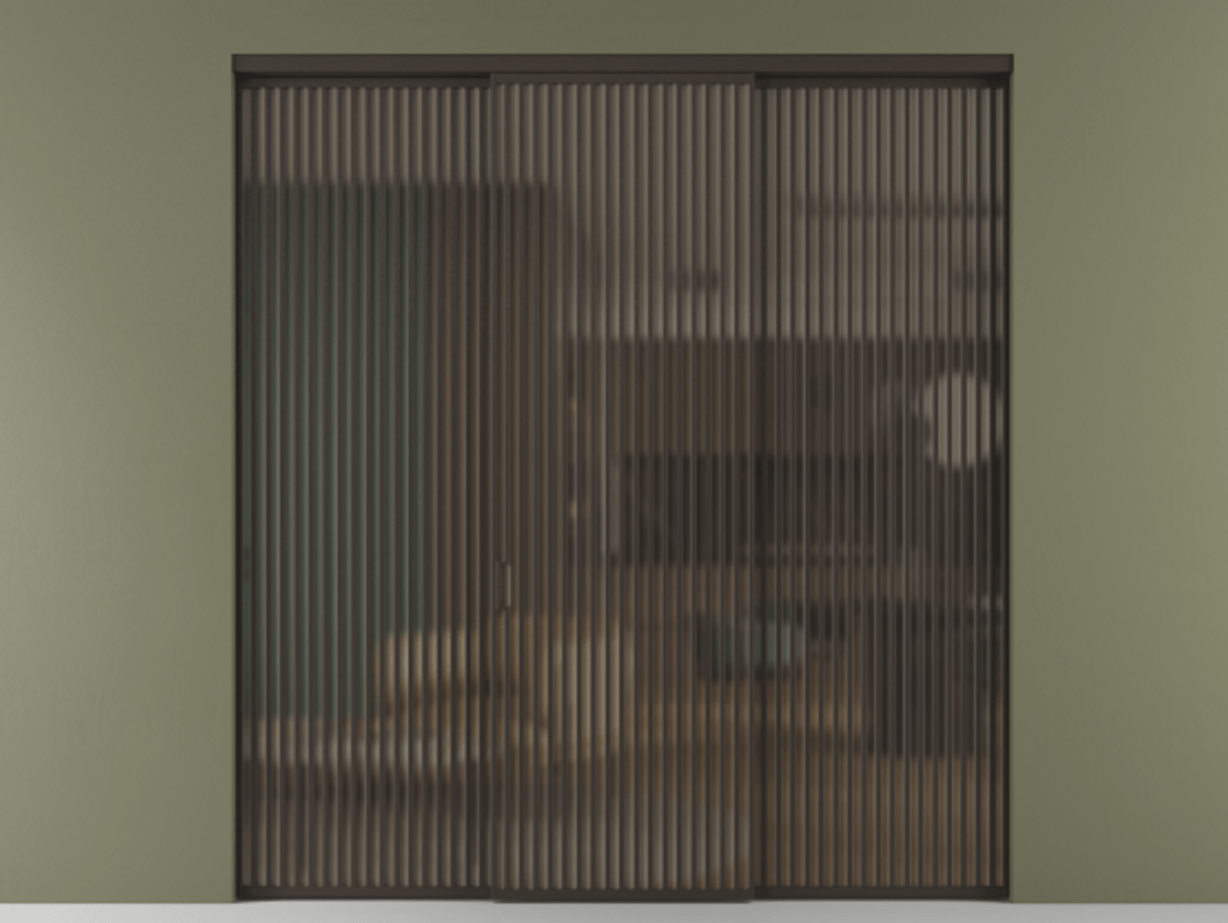 Перегородка Формато внутри проёма 3 створки АЛПР 040.06 Алюминий антрацит Сатинированное бронзовое стекло, триплекс. Цена 457775 ₽ 1. Полотно 3 шт. (800/2100 мм)
2. Комплект установки раздвижной системы
3. Базовый комплект фурнитуры
4.Ручка Рондо. Фабрика дверей Волховец 8 (800) 551 43 19 Перегородка Формато внутри проёма 3 створки АЛПР 040.06 Алюминий антрацит Сатинированное бронзовое стекло, триплекс Цена 457775 ₽ | Volhovec