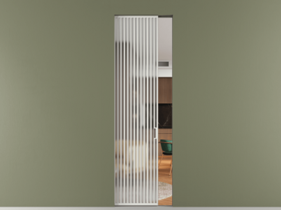 Перегородка Формато скрытый пенал 1 створка АЛПР 040.06 Алюминий светло-серый Сатинированное стекло "Мателюкс Кристал Вижн", калёное, матовое, каленое 6 мм. Цена 240180 ₽ . Фабрика дверей Волховец 8 (800) 551 43 19 Перегородка Формато скрытый пенал 1 створка АЛПР 040.06 Алюминий светло-серый Сатинированное стекло "Мателюкс Кристал Вижн", калёное, матовое, каленое 6 мм Цена 240180 ₽ | Volhovec