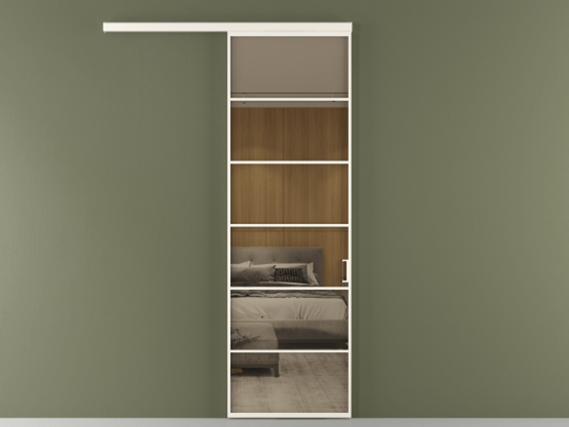 Перегородка Формато вдоль стены 1 створка АЛПР 040.04 Алюминий пудровый белый Рефлективное бронзовое стекло "Стопсол", калёное. Цена 123340 ₽ 1. Полотно (800/2100 мм)
2. Комплект установки раздвижной системы
3. Базовый комплект фурнитуры
4.Ручка Рондо. Фабрика дверей Волховец 8 (800) 551 43 19 Перегородка Формато вдоль стены 1 створка АЛПР 040.04 Алюминий пудровый белый Рефлективное бронзовое стекло "Стопсол", калёное Цена 123340 ₽ | Volhovec