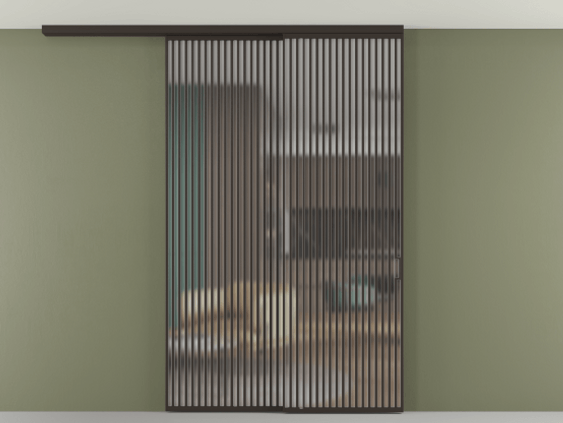 Перегородка Формато вдоль стены на потолок 2 створки с синхронным механизмом АЛПР 040.06 Алюминий антрацит Сатинированное стекло "Мателюкс Кристал Вижн", калёное, матовое, каленое 6 мм. Цена 463256 ₽ 1. Полотно 2 шт. (800/2100 мм)
2. Комплект установки раздвижной системы
3. Базовый комплект фурнитуры
4.Ручка Рондо. Фабрика дверей Волховец 8 (800) 551 43 19 Перегородка Формато вдоль стены на потолок 2 створки с синхронным механизмом АЛПР 040.06 Алюминий антрацит Сатинированное стекло "Мателюкс Кристал Вижн", калёное, матовое, каленое 6 мм Цена 463256 ₽ | Volhovec