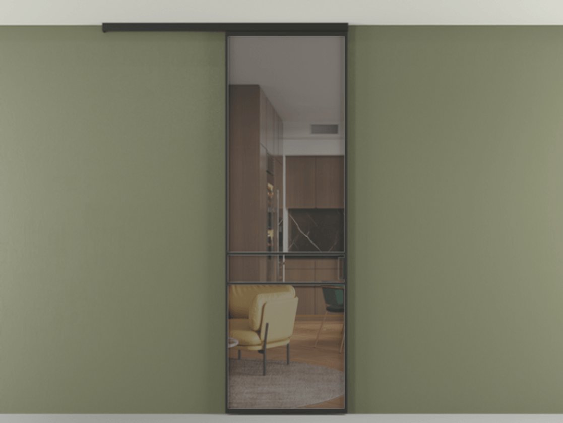 Перегородка Formato вдоль стены на потолок одностворчатая АЛПР 040.02 Алюминий Черный Прозрачное серое стекло, триплекс. Скрытый короб ЧЕР Цена 112850 ₽ 1. Полотно 2 шт. (800/2100 мм)
2. Комплект установки раздвижной системы
3. Базовый комплект фурнитуры
4.Ручка RONDO
. Фабрика дверей Волховец 8 (800) 551 43 19 Перегородка Formato вдоль стены на потолок одностворчатая АЛПР 040.02 Алюминий Черный Прозрачное серое стекло, триплекс Цена 112850 ₽ | Volhovec