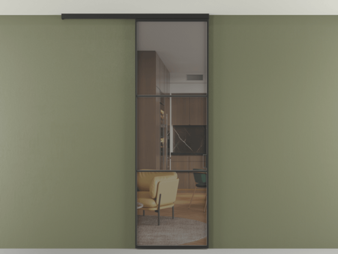 Перегородка Formato вдоль стены на потолок 1 створка АЛПР 040.03 Алюминий Черный Прозрачное серое стекло, триплекс. Скрытый короб ЧЕР Цена 112850 ₽ 1. Полотно 2 шт. (800/2100 мм)
2. Комплект установки раздвижной системы
3. Базовый комплект фурнитуры
4.Ручка RONDO
. Фабрика дверей Волховец 8 (800) 551 43 19 Перегородка Formato вдоль стены на потолок 1 створка АЛПР 040.03 Алюминий Черный Прозрачное серое стекло, триплекс Цена 112850 ₽ | Volhovec