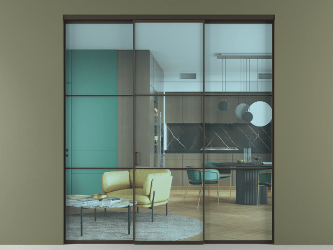 Перегородка Formato внутри проёма 3 створки АЛПР 040.03 Алюминий антрацит Прозрачное голубое стекло, триплекс. Цена 248540 ₽ 1. Полотно 3 шт. (800/2100 мм)
2. Комплект установки раздвижной системы
3. Базовый комплект фурнитуры
4.Ручка RONDO. Фабрика дверей Волховец 8 (800) 551 43 19 Перегородка Formato внутри проёма 3 створки АЛПР 040.03 Алюминий антрацит Прозрачное голубое стекло, триплекс Цена 248540 ₽ | Volhovec